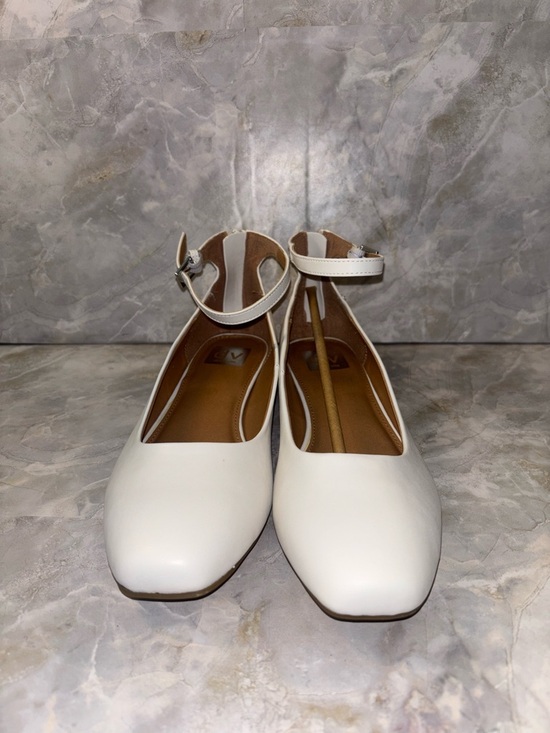 Dolce Vita Shoes - Dolce Vita DV White Ankle-Strap Flats with Square Toe